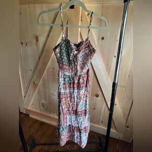 As U Wish Boho Patchwork Maxi Dress